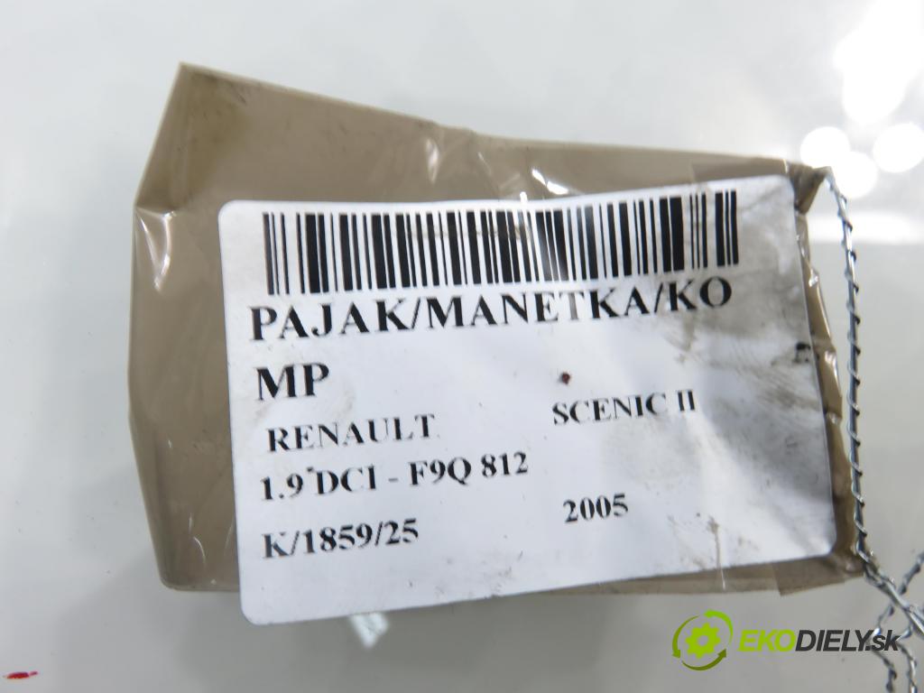 RENAULT SCENIC II (JM0/1_) MINIVAN 2005 88,00 1.9 DCI - F9Q 812 1870,00 páčka/prepínač 8200127727