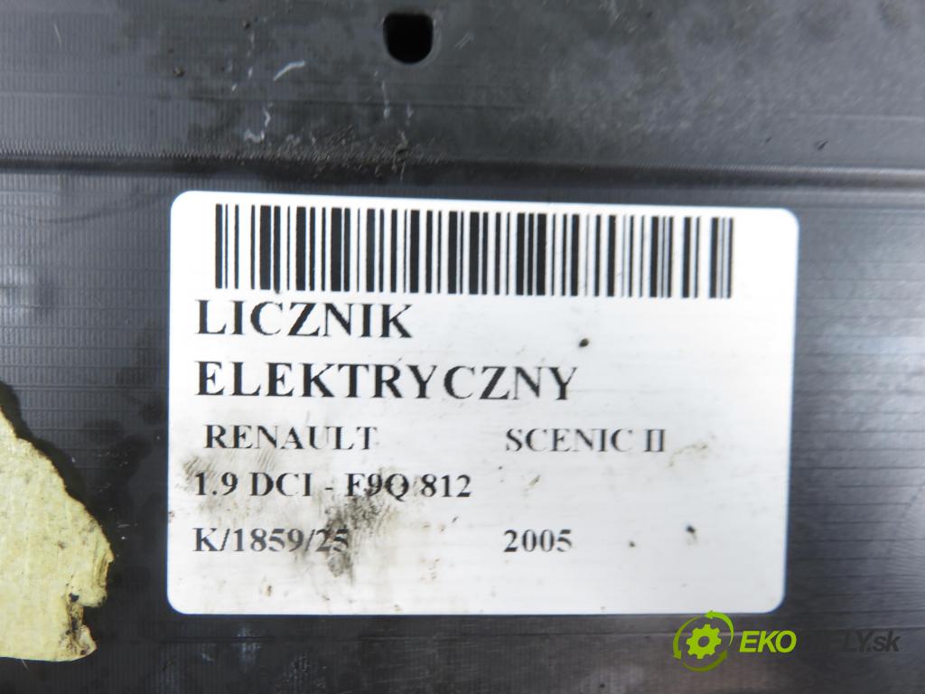 RENAULT SCENIC II (JM0/1_) MINIVAN 2005 88,00 1.9 DCI - F9Q 812 1870,00 Prístrojovka elektrický P8200451505A