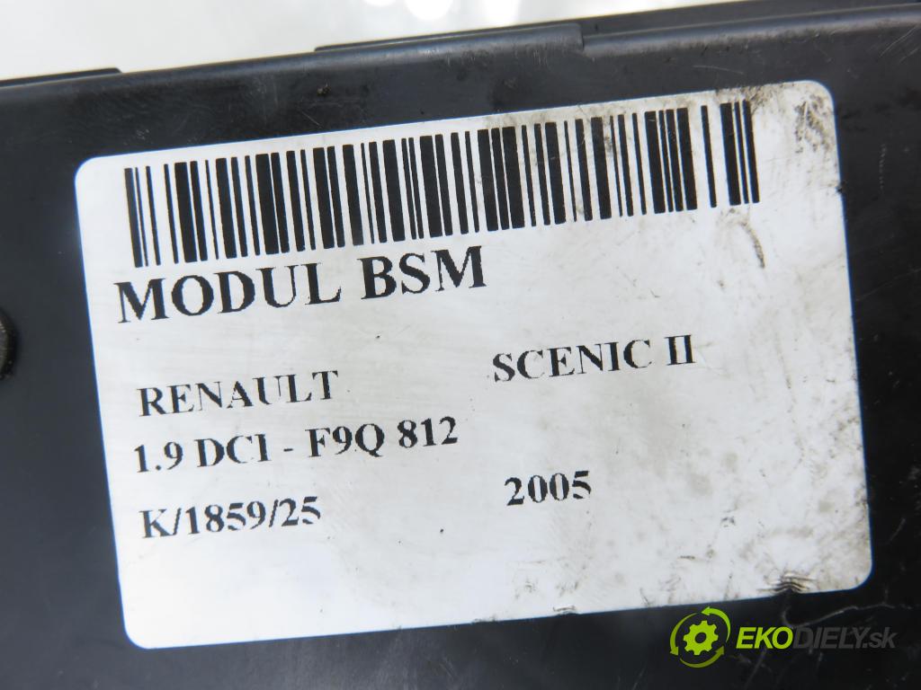 RENAULT SCENIC II (JM0/1_) MINIVAN 2005 88,00 1.9 DCI - F9Q 812 1870,00 riadiaca jednotka / MODUL INNE: 8200306032B ; S118399200E