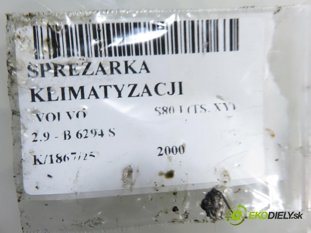VOLVO S80 I (TS, XY) SEDAN 2000 147,00 2.9 - B 6294 S 2922,00 KOMPRESOR: klimatizace 8708581 (Kompresor klimatizace)