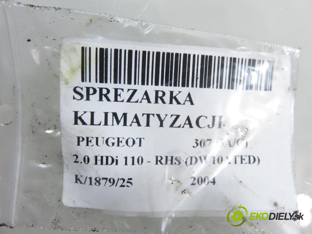 PEUGEOT 307 (3A/C) HB 2004 79,00 2.0 HDi 110 - RHS 1997,00 KOMPRESOR: klimatizace 9639078280 (Kompresor klimatizace)