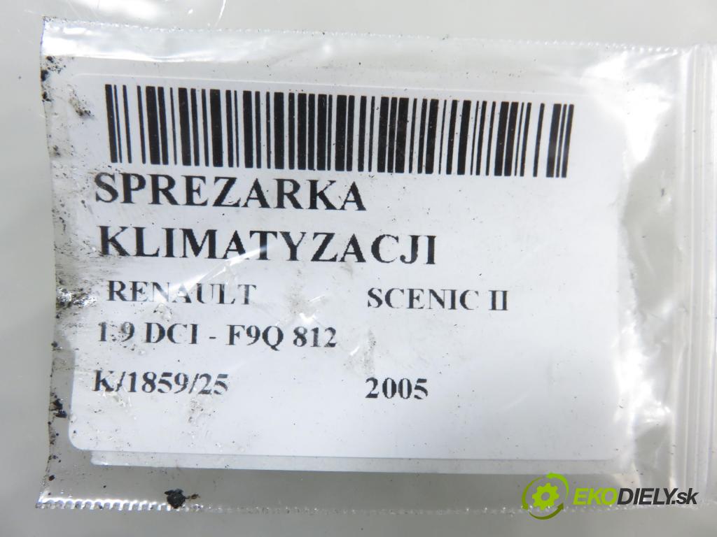 RENAULT SCENIC II (JM0/1_) MINIVAN 2005 88,00 1.9 DCI - F9Q 812 1870,00 KOMPRESOR: klimatizace (Kompresor klimatizace)