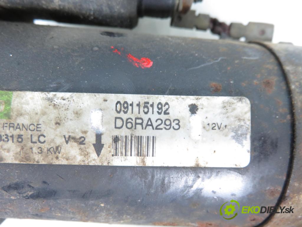 OPEL ASTRA H (A04) HB 2005 66,00 1.4 - Z 14 XEP 1364,00 startér D6RA293 (Startér)