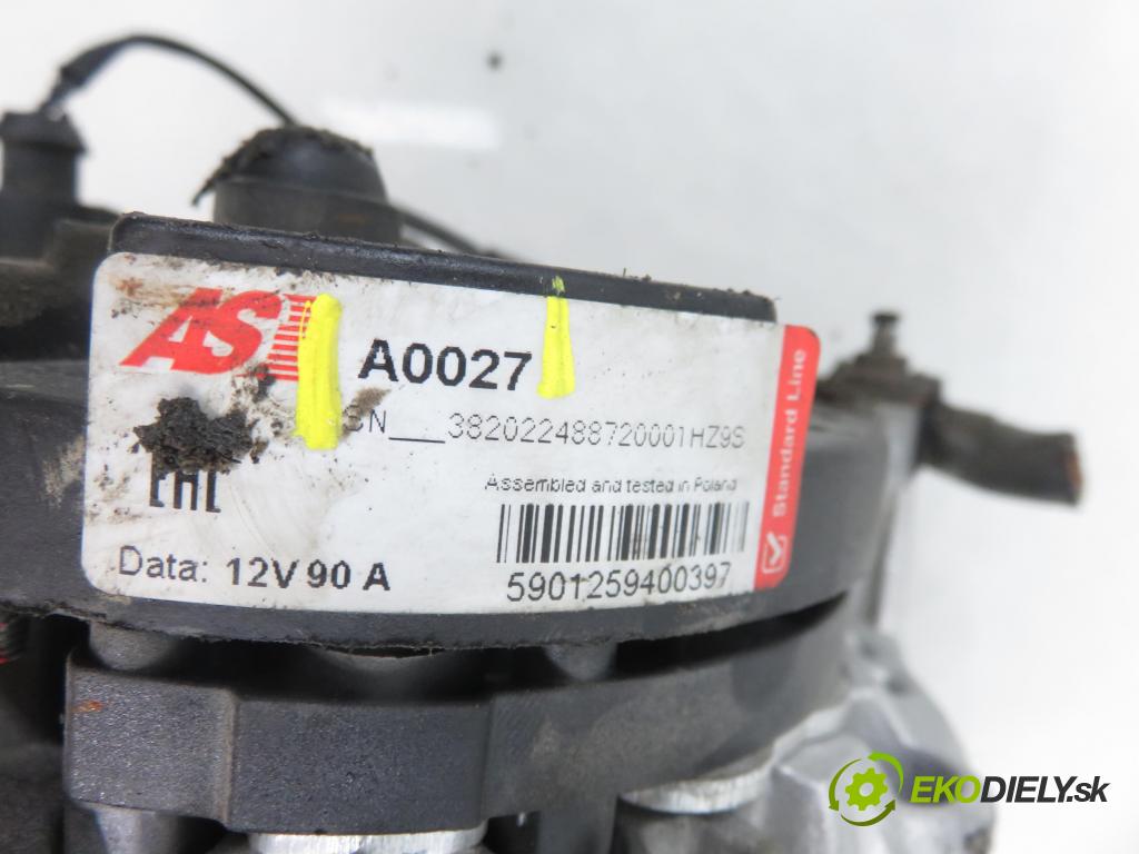 VW GOLF IV (1J1) HB 2002 74,00 1.9 TDI PD 101 - ATD 1896,00 Alternátor A0027 (Alternátor)