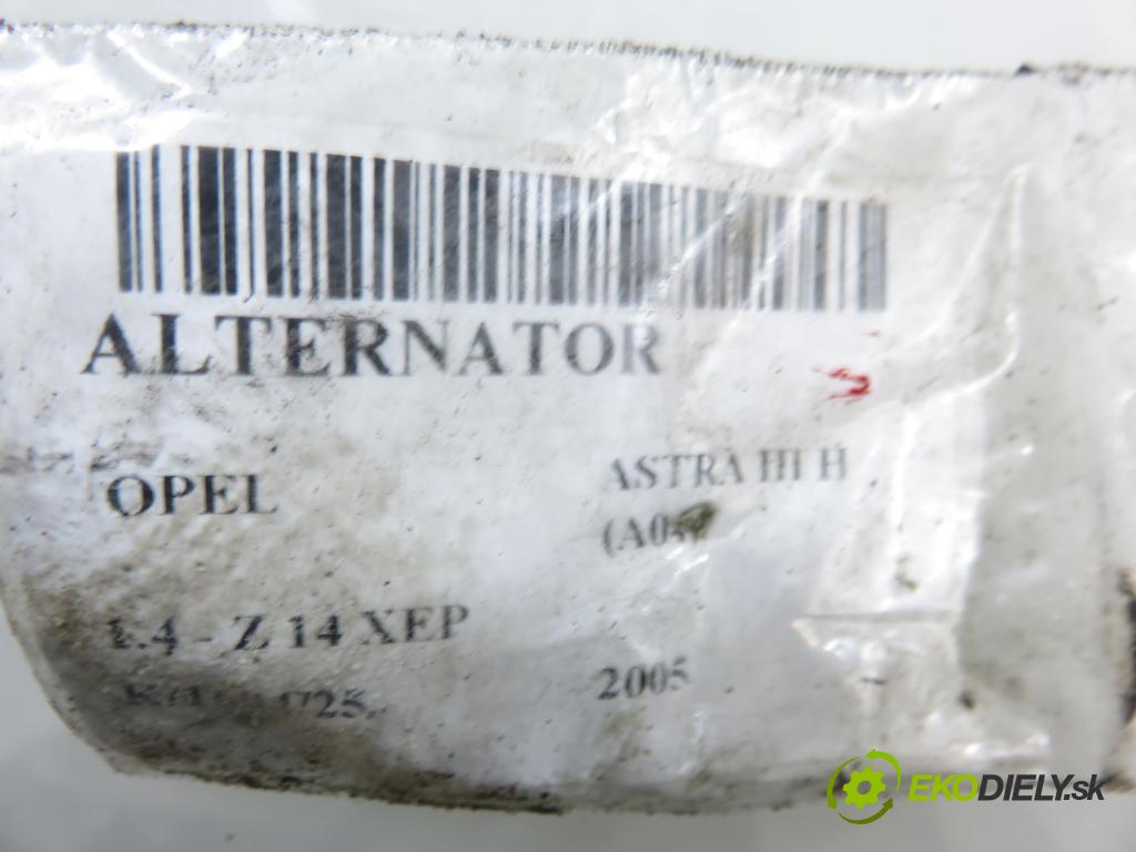 OPEL ASTRA H (A04) HB 2005 66,00 1.4 - Z 14 XEP 1364,00 Alternátor 13156053 ; 0124425028 (Alternátor)