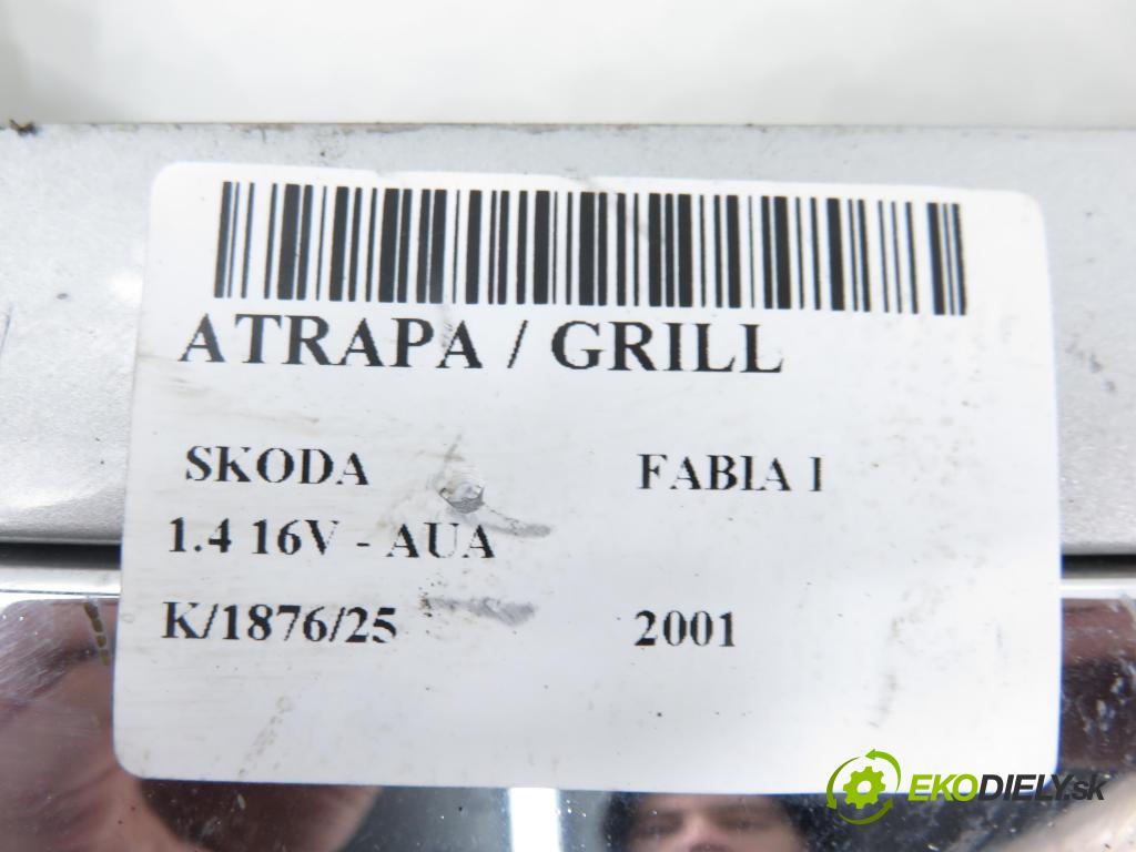 SKODA FABIA I (6Y2) HB 2001 55,00 1.4 16V - AUA 1390,00 Mriežka / maska 6Y0853668