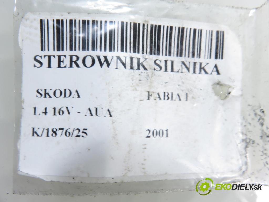 SKODA FABIA I (6Y2) HB 2001 55,00 1.4 16V - AUA 1390,00 Riadiaca jednotka Motor 036906034BL