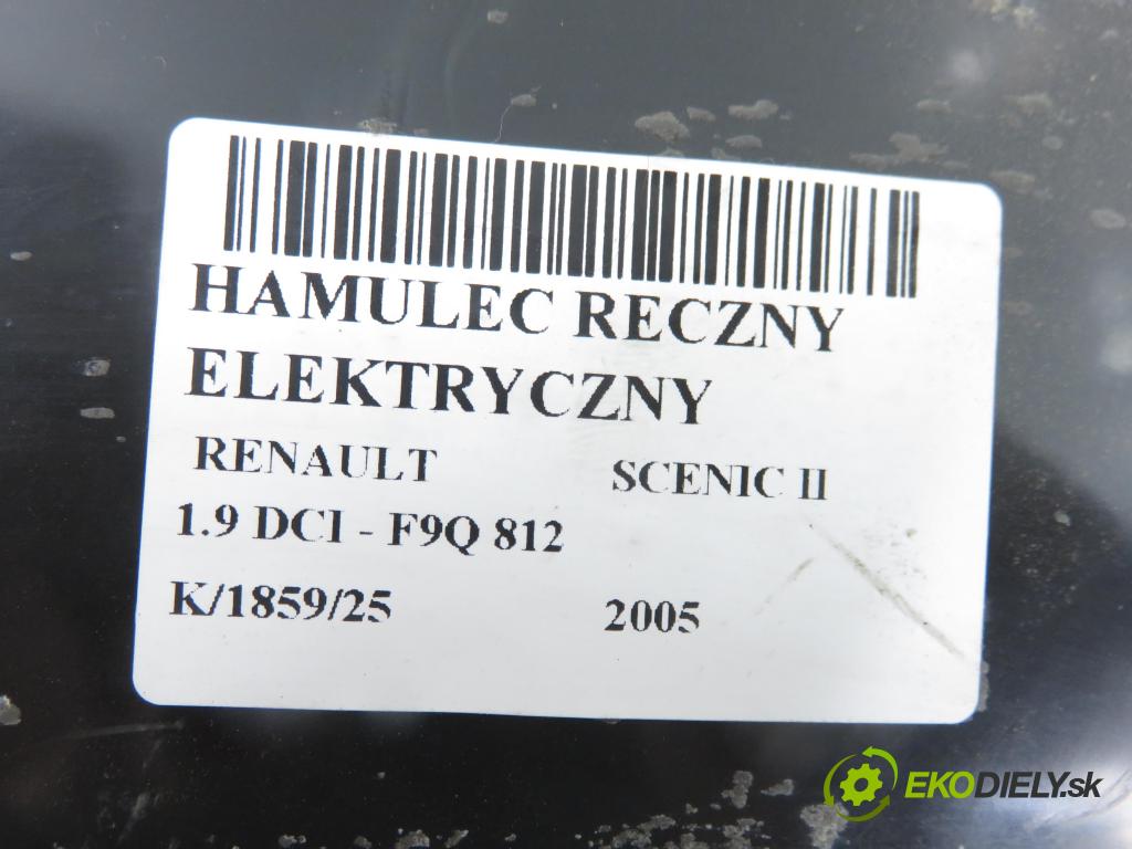 RENAULT SCENIC II (JM0/1_) MINIVAN 2005 88,00 1.9 DCI - F9Q 812 1870,00 BRZDA: ručny elektrický 8200396849 ; 02197930840