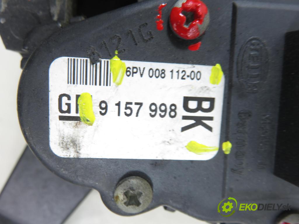 OPEL ASTRA G sedan (T98) HB 2001 55,00 1.7 DTI 16V - Y 17 DT 1686,00 Potenciometer plynu 9157998BK ; 6PV00811200 (Potenciometer plynového pedálu)
