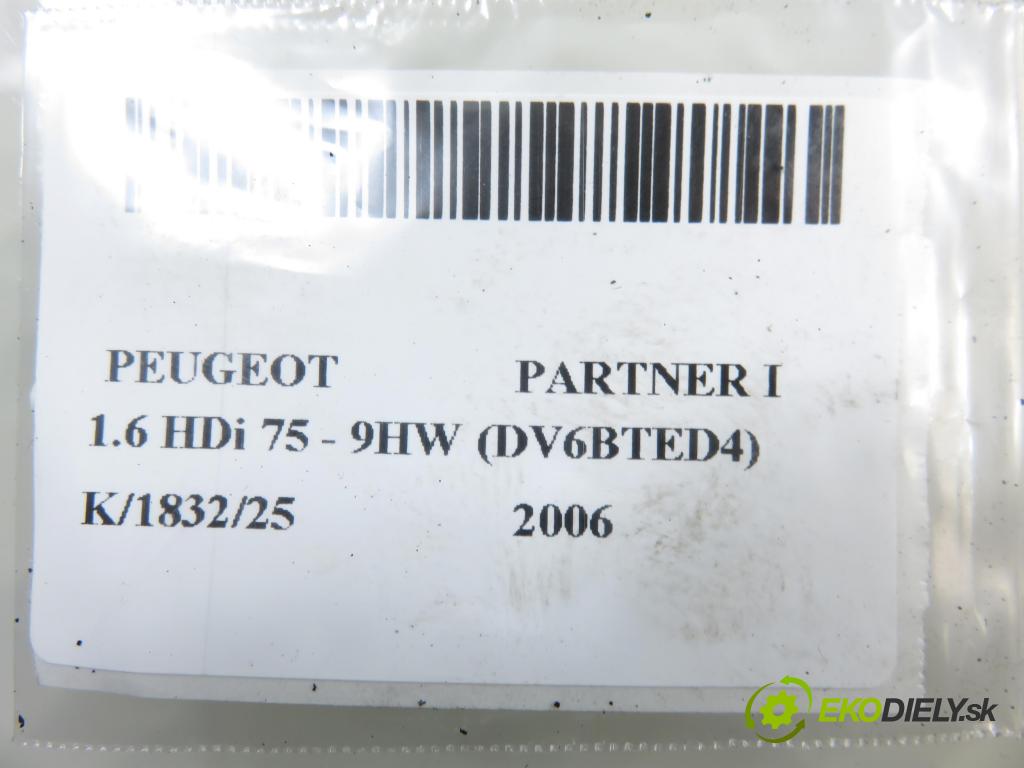 PEUGEOT PARTNER Combispace (5F) KOMBIVAN 2006 55,00 1.6 HDi 75 - 9HW (DV6BTED4) 1560,00 MODUL zámku centrálneho 9627031180
