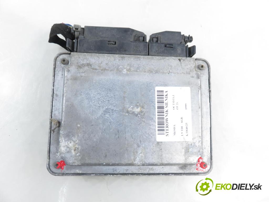 SKODA OCTAVIA I (1U2) LIFTBACK 1999 66,00 1.9 TDI 90- AGR 1896,00 Riadiaca jednotka Motor 038906018BC ; 0281001755