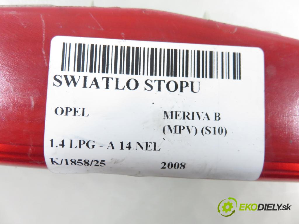OPEL MERIVA B nadwozie wielkoprzestrzenne (MPV) (S10) MINIVAN 2008 88,00 1.4 LPG - A 14 NEL 1364,00 svetlo bŕzd 21617003
