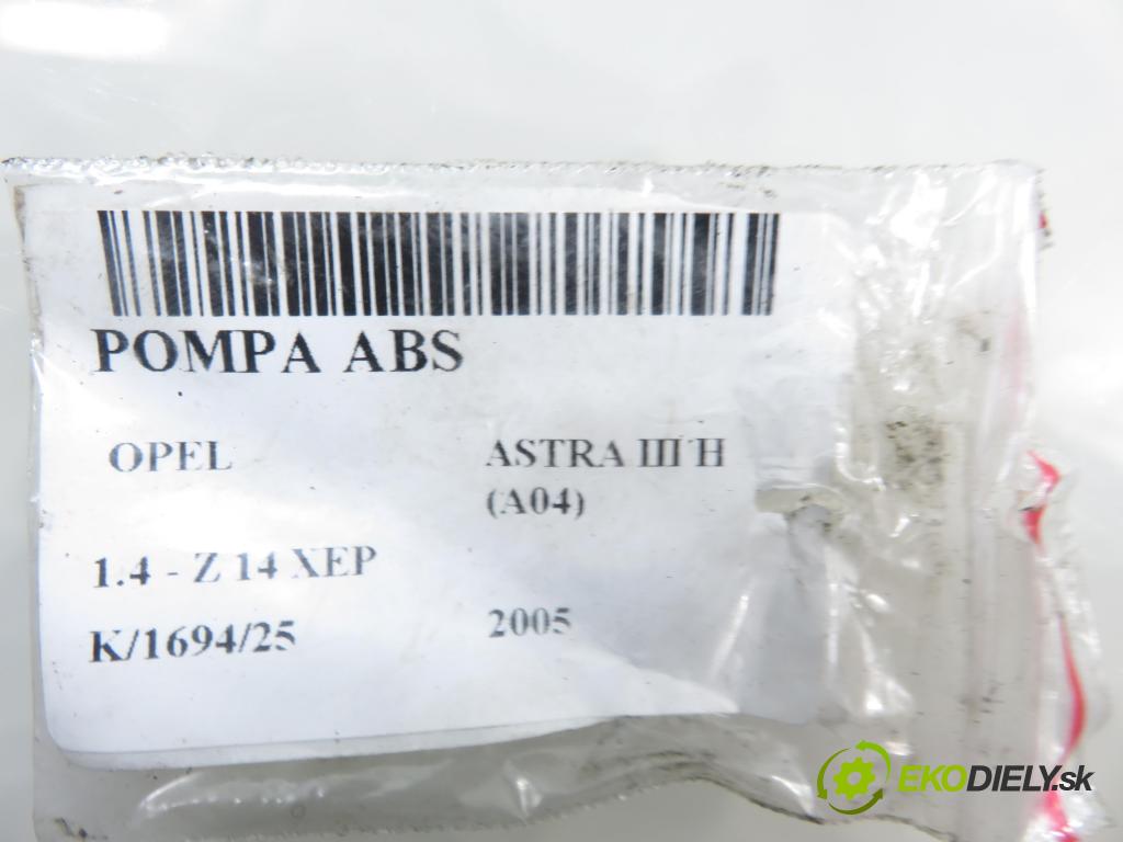 OPEL ASTRA H (A04) HB 2005 66,00 1.4 - Z 14 XEP 1364,00 pumpa ABS 24447835GP ; 10020601144 ; 10096005253 (Pumpa ABS)
