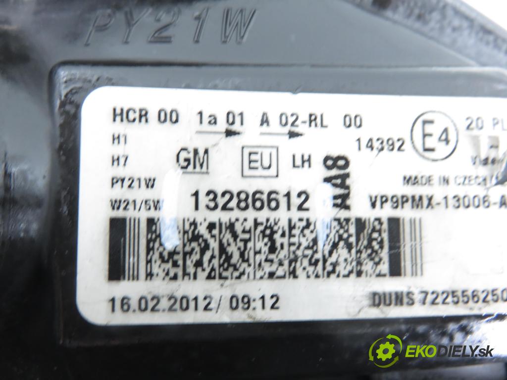 OPEL MERIVA B nadwozie wielkoprzestrzenne (MPV) (S10) MINIVAN 2008 88,00 1.4 LPG - A 14 NEL 1364,00 Svetlo LP 13286612
