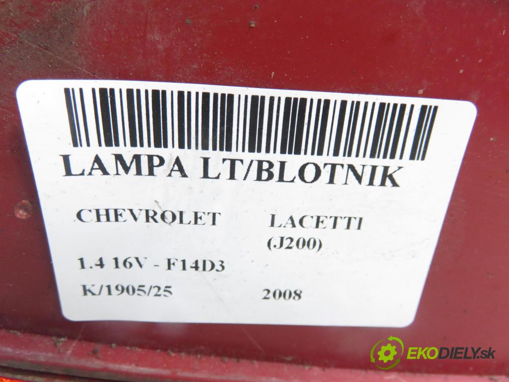 CHEVROLET LACETTI (J200) SEDAN 2008 70,00 1.4 16V - F14D3 1399,00 Svetlo ľavé zadné