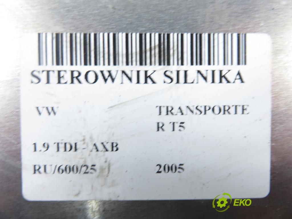 VW TRANSPORTER V Skrzynia (7HA, 7HH, 7EA, 7EH) FURGON 2005 77,00 1.9 TDI PD 105 - AXB 1896,00 Riadiaca jednotka Motor 038906016N ; 0281011855