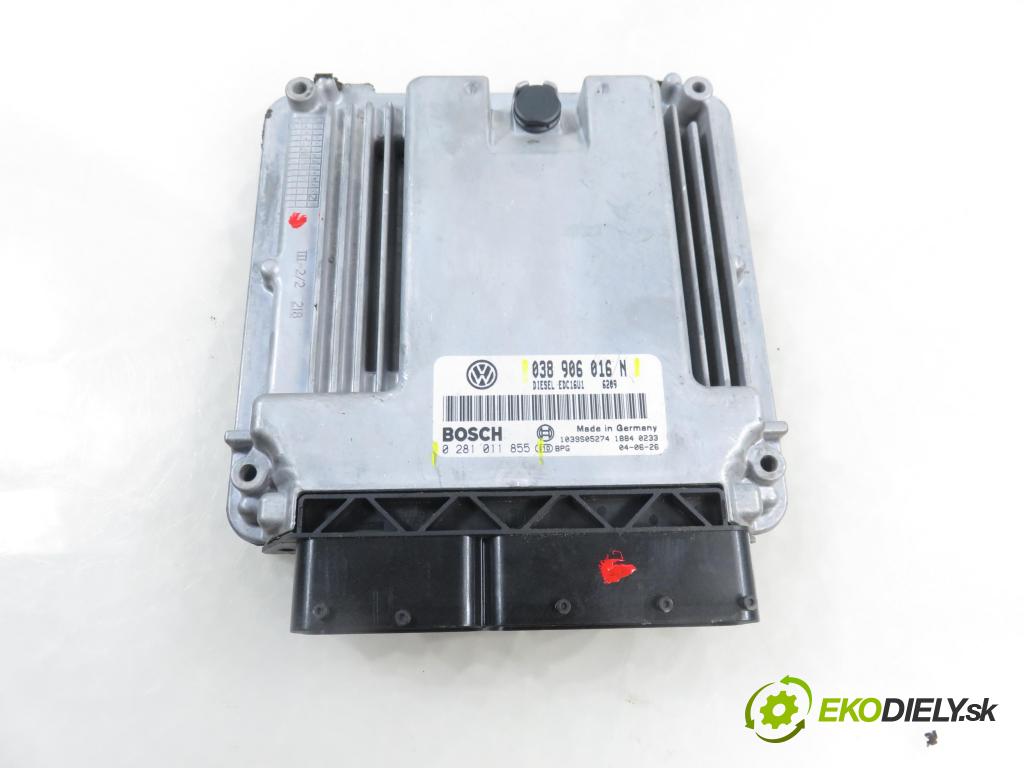 VW TRANSPORTER V Skrzynia (7HA, 7HH, 7EA, 7EH) FURGON 2005 77,00 1.9 TDI PD 105 - AXB 1896,00 Riadiaca jednotka Motor 038906016N ; 0281011855