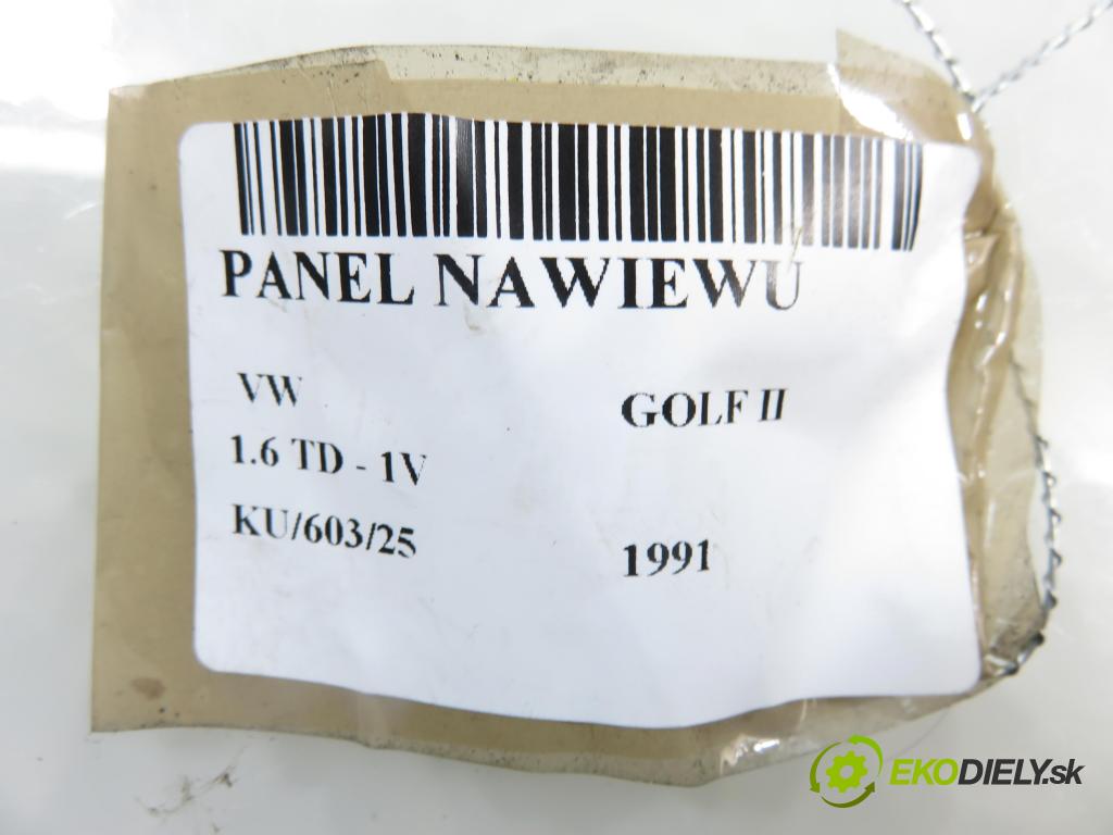 VW GOLF II (19E, 1G1) HB 1991 44,00 1.6 TD - 1V 1589,00 Panel kúrenia 191192819045A