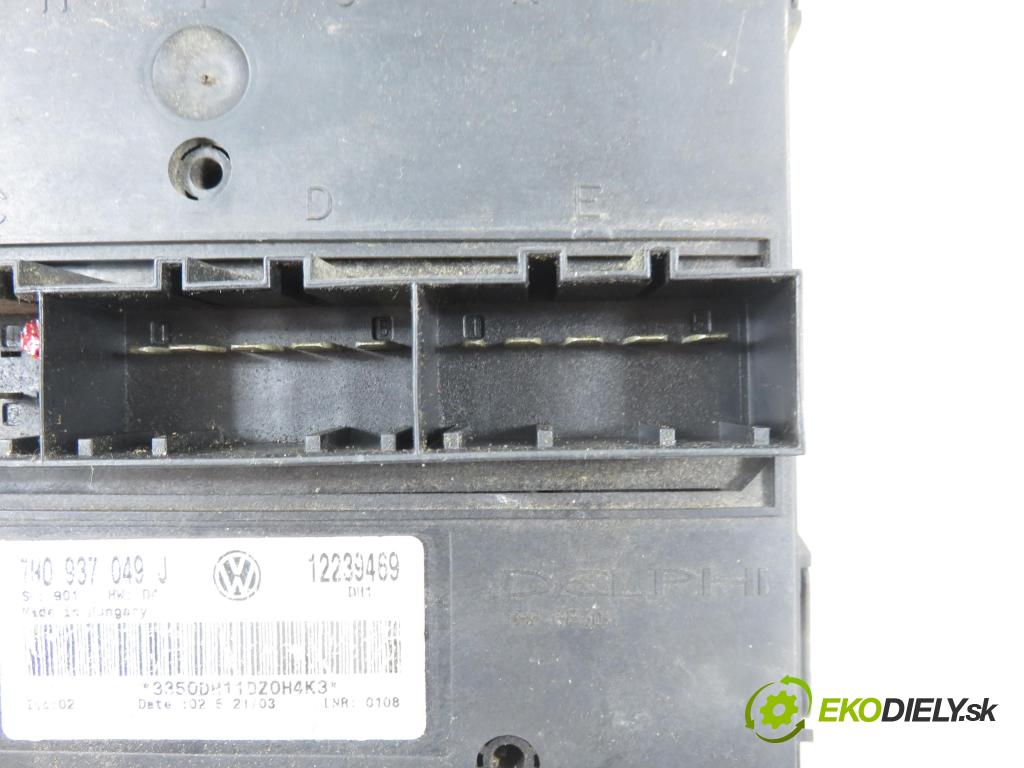 VW TRANSPORTER V Skrzynia (7HA, 7HH, 7EA, 7EH) FURGON 2005 77,00 1.9 TDI PD 105 - AXB 1896,00 MODUL komfortu 7H0937049J