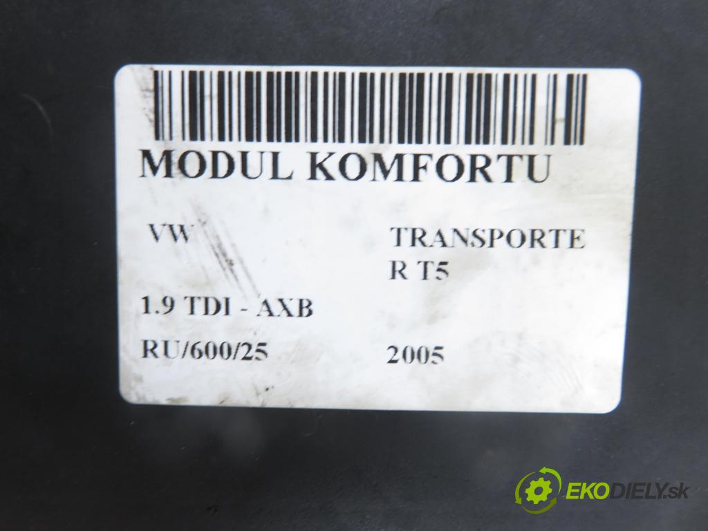 VW TRANSPORTER V Skrzynia (7HA, 7HH, 7EA, 7EH) FURGON 2005 77,00 1.9 TDI PD 105 - AXB 1896,00 MODUL komfortu 7H0937049J