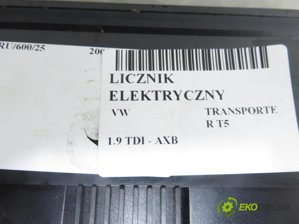 VW TRANSPORTER V Skrzynia (7HA, 7HH, 7EA, 7EH) FURGON 2005 77,00 1.9 TDI PD 105 - AXB 1896,00 Prístrojovka elektrický 7H0920850R