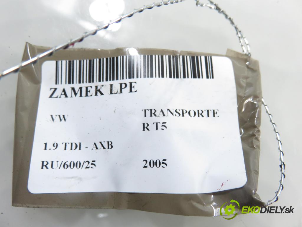 VW TRANSPORTER V Skrzynia (7HA, 7HH, 7EA, 7EH) FURGON 2005 77,00 1.9 TDI PD 105 - AXB 1896,00 zámok 3B1837015