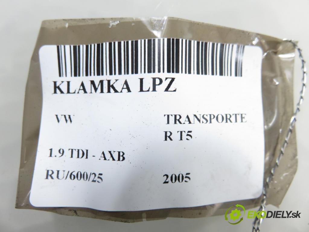 VW TRANSPORTER V Skrzynia (7HA, 7HH, 7EA, 7EH) FURGON 2005 77,00 1.9 TDI PD 105 - AXB 1896,00 klika LPZ 