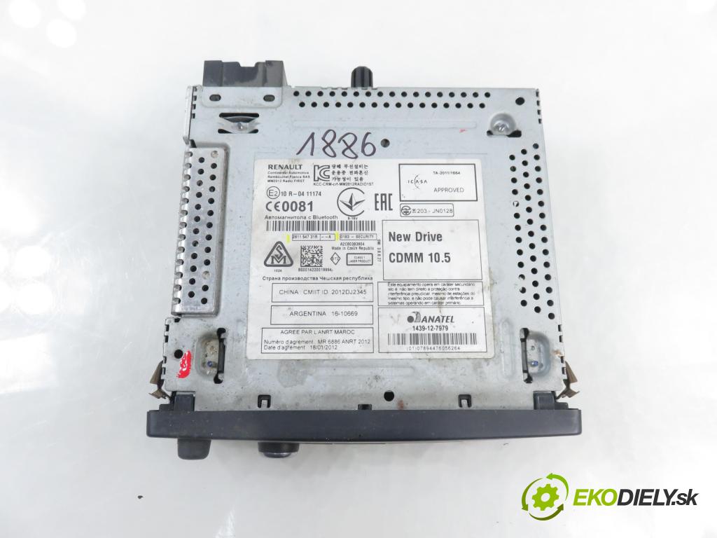 OPEL MOVANO B Platforma / podwozie (X62) FURGON 2014 81,00 2.3 CDTI FWD - M9T 870 2299,00 RADIO CD 281154731R ; 281154731RA