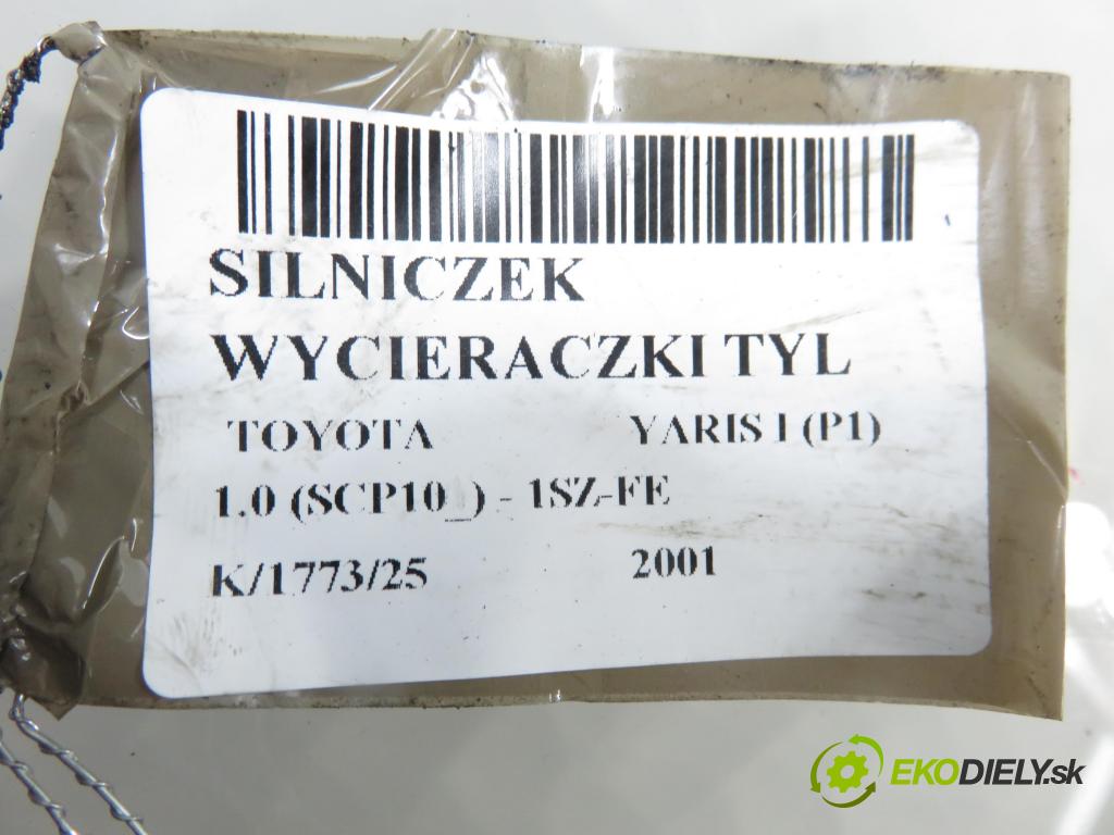 TOYOTA YARIS (_P1_) HB 2001 50,00 1.0 VVT- i 68 - 1SZ-FE 998,00 Motorček stierače zadné 851300D010 ; 53014212