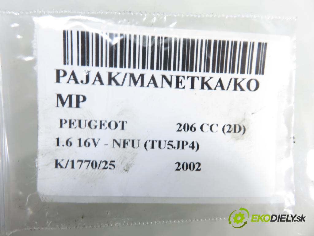 PEUGEOT 206 CC (2D) CABRIO 2002 80,00 1.6 16V - NFU 1587,00 páčka/prepínač 96605638XT