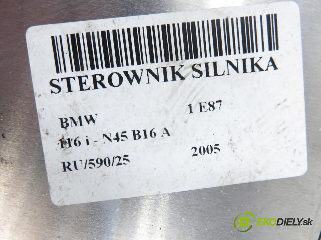 BMW 1 (E87) HB 2005 85,00 116 i - N45 B16 A 1596,00 Riadiaca jednotka Motor 0261209036 ; 7550688