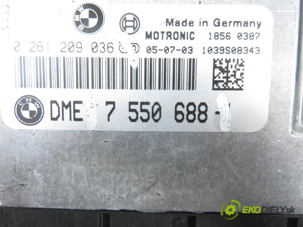 BMW 1 (E87) HB 2005 85,00 116 i - N45 B16 A 1596,00 Riadiaca jednotka Motor 0261209036 ; 7550688