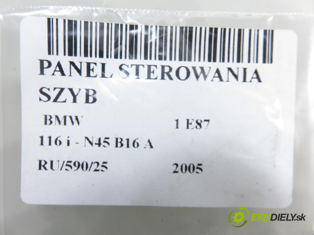 BMW 1 (E87) HB 2005 85,00 116 i - N45 B16 A 1596,00 Panel ovládania okien 697016001