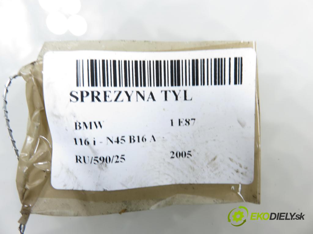 BMW 1 (E87) HB 2005 85,00 116 i - N45 B16 A 1596,00 Pružina zadné 996968