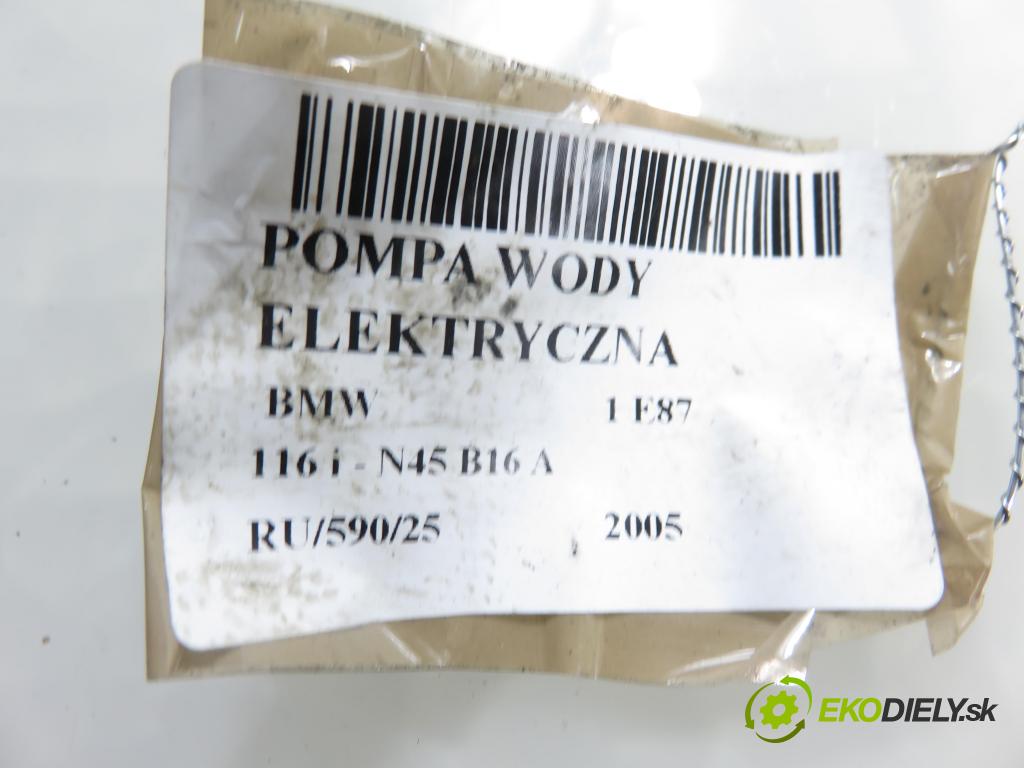 BMW 1 (E87) HB 2005 85,00 116 i - N45 B16 A 1596,00 Pumpa vody elektrická 0392020097