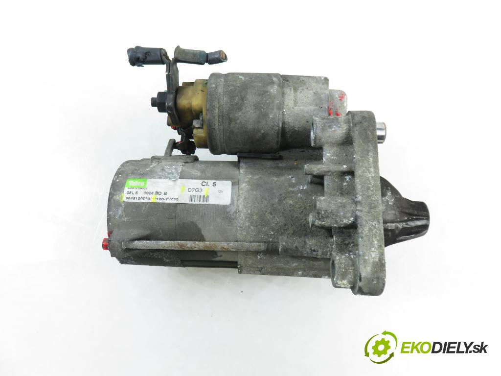 PEUGEOT 206 liftback (2A/C) HB 2005 51,00 1.4 HDi - 8HX (DV4TD) 1398,00 startér 9645100680 ; D7G3 (Startér)