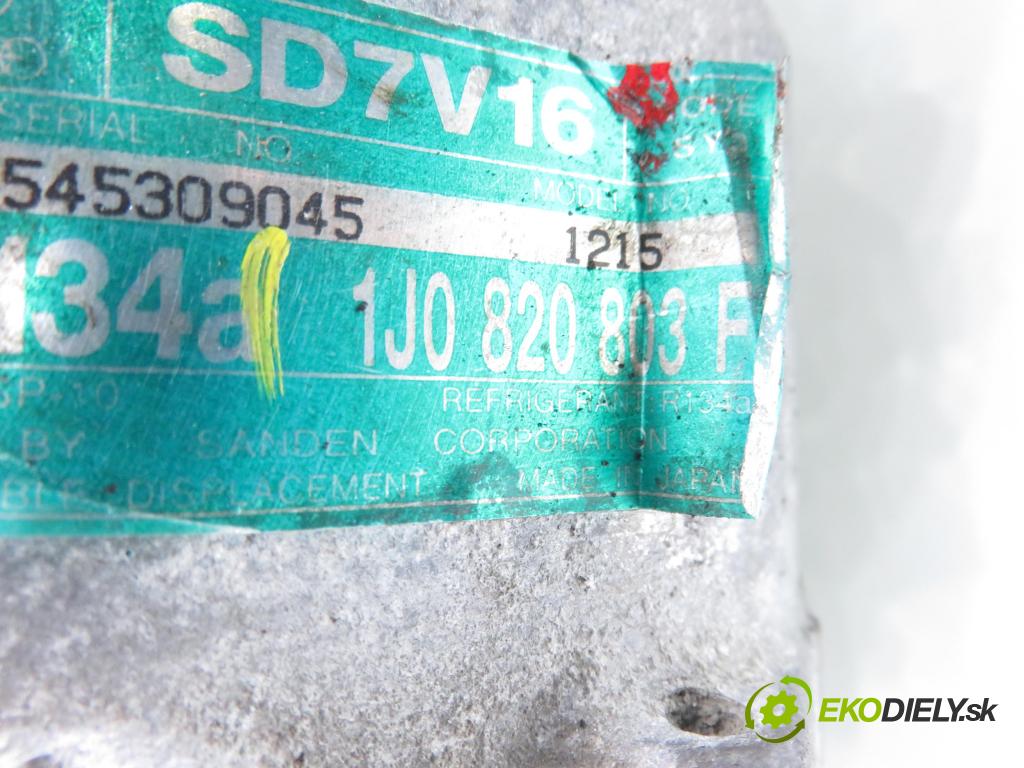 SKODA OCTAVIA I (1U2) LIFTBACK 2001 75,00 1.6 - AVU 1595,00 KOMPRESOR: klimatizácie 1J0820803F (Kompresor klimatizácie)