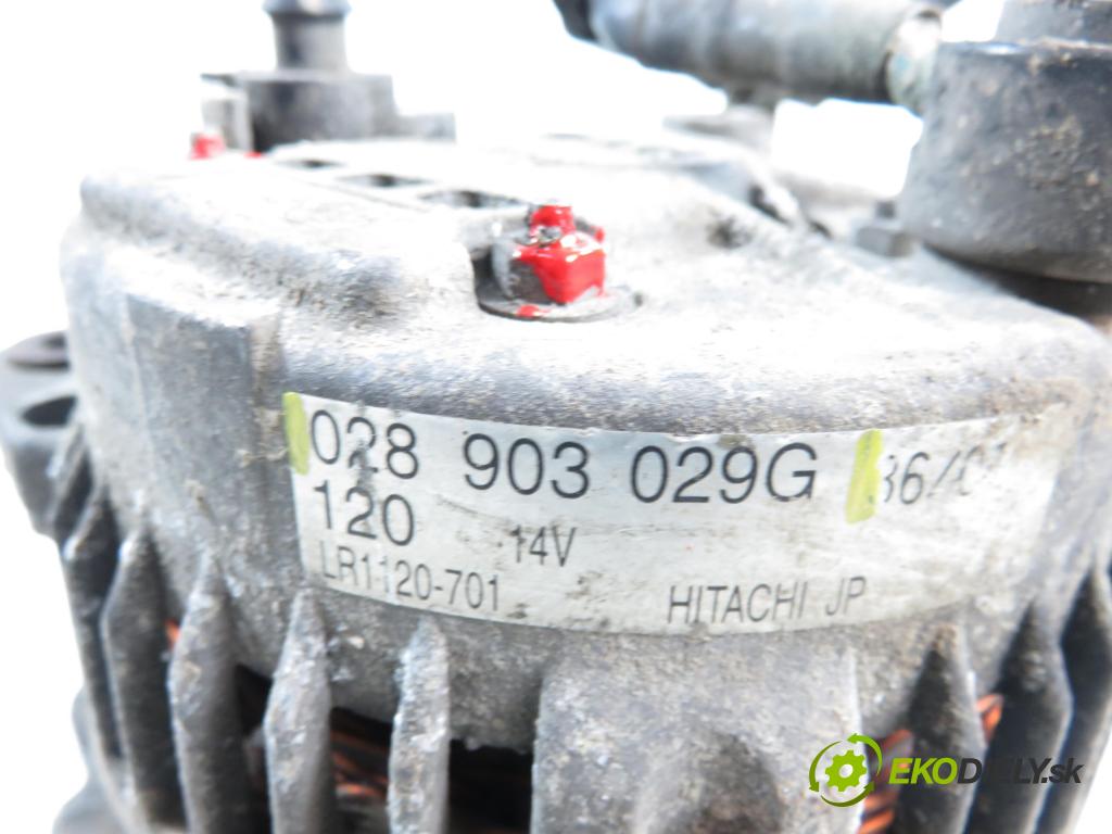 VW GOLF IV (1J1) HB 2001 96,00 1.9 TDI - ASZ 1896,00 Alternátor 028903029G (Alternátor)