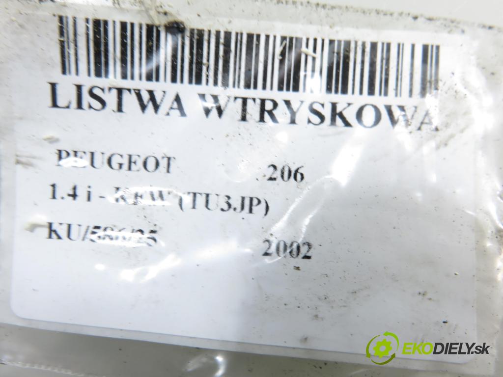 PEUGEOT 206 liftback (2A/C) HB 2002 55,00 1.4 75 - KFW 1360,00 Lišta vstrekovacia 01F002A ; 9628982980D (Vstrekovacia lišta)