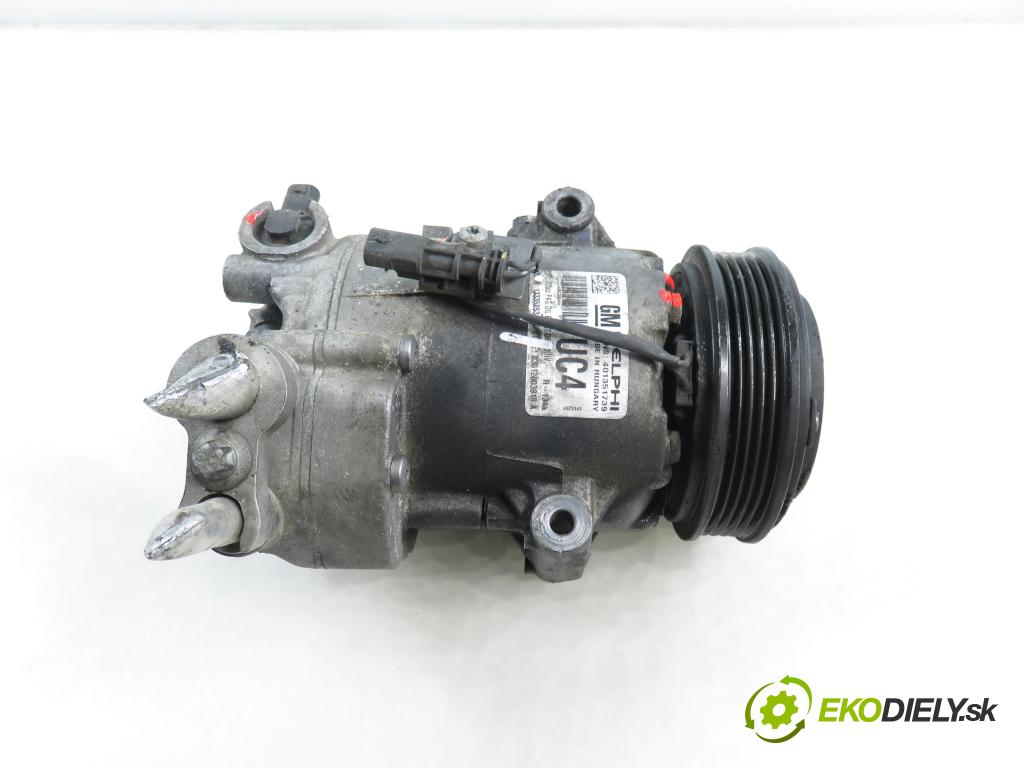 OPEL MERIVA B nadwozie wielkoprzestrzenne (MPV) (S10) MINIVAN 2008 88,00 1.4 LPG - A 14 NEL 1364,00 KOMPRESOR: klimatizace 13335253 (Kompresor klimatizace)