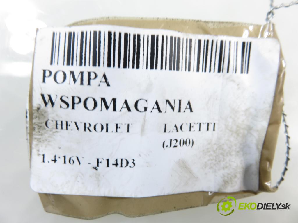 CHEVROLET LACETTI (J200) SEDAN 2008 70,00 1.4 16V - F14D3 1399,00 Pumpa servočerpadlo  (Servočerpadlo)