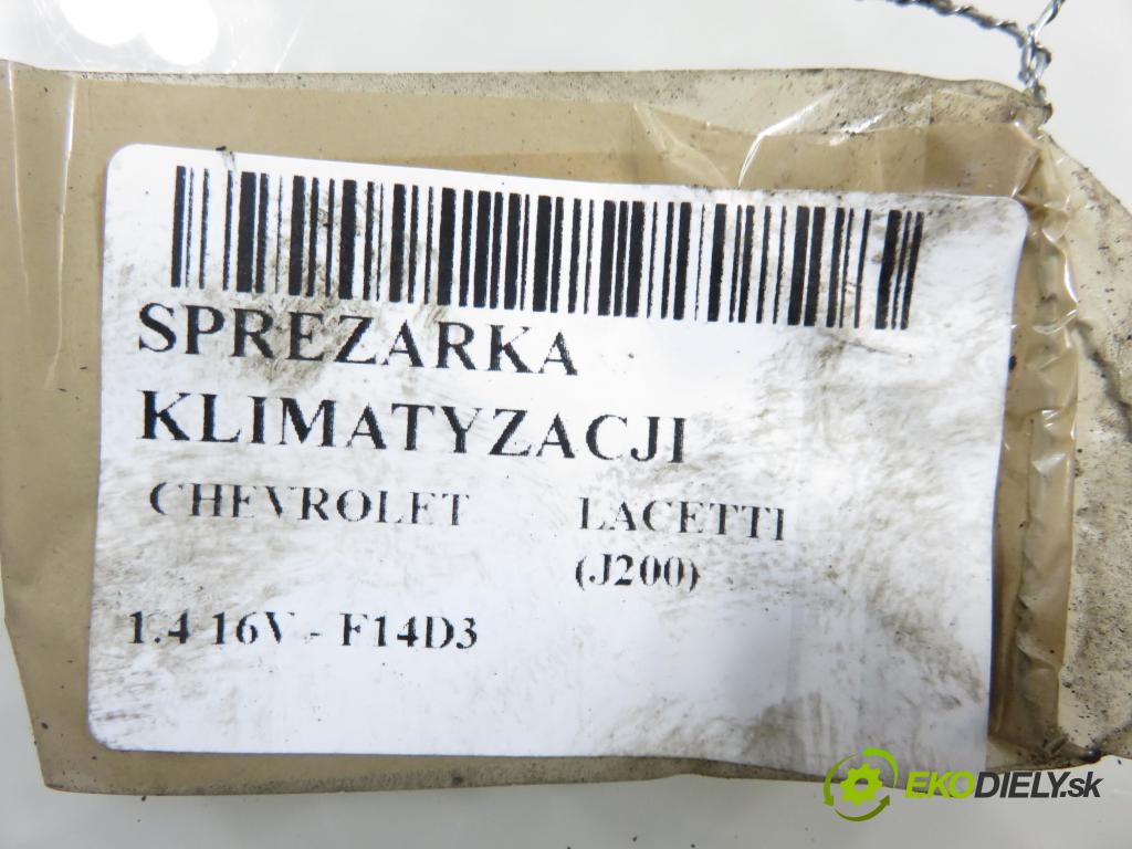 CHEVROLET LACETTI (J200) SEDAN 2008 70,00 1.4 16V - F14D3 1399,00 KOMPRESOR: klimatizace 715399 (Kompresor klimatizace)