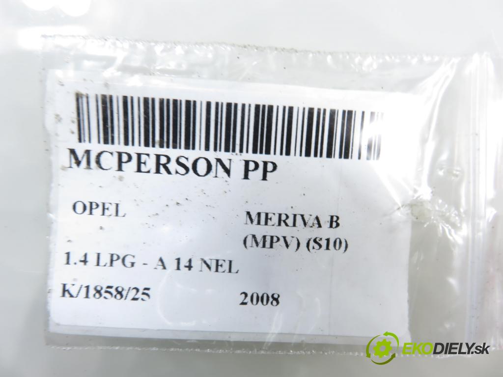 OPEL MERIVA B nadwozie wielkoprzestrzenne (MPV) (S10) MINIVAN 2008 88,00 1.4 LPG - A 14 NEL 1364,00 MCPERSON PP 