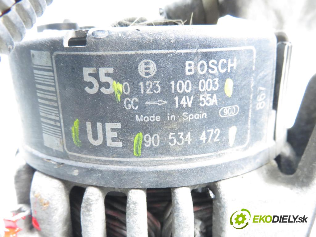 OPEL CORSA B (S93) HB 1998 40,00 1.0 i 12V 54 - X 10 XE 973,00 Alternátor 90534472 ; 0123100003 ; 90534472UE (Alternátor)