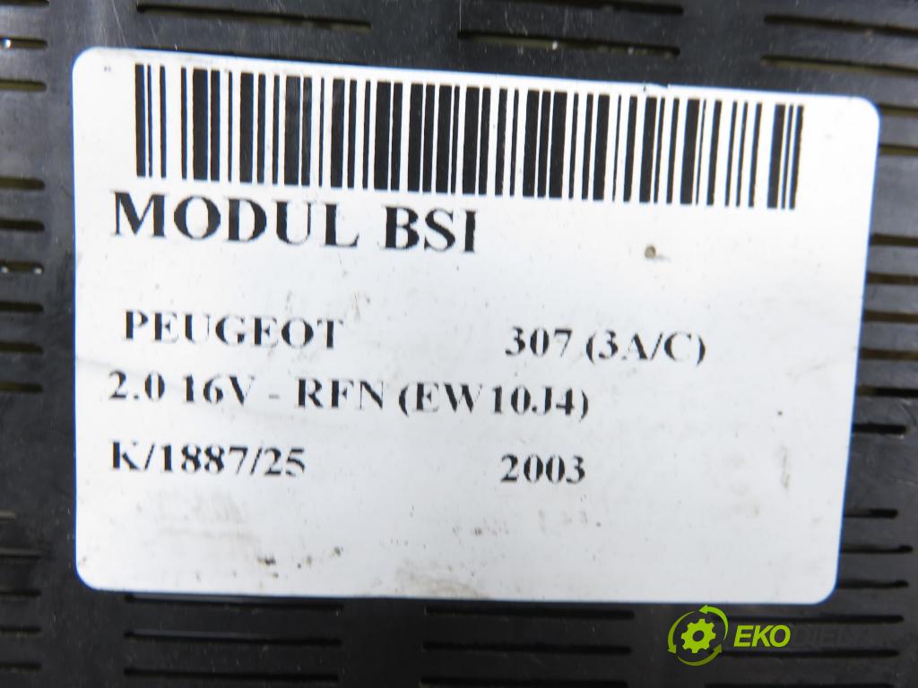 PEUGEOT 307 (3A/C) HB 2003 100,00 2.0 16V - RFN (EW10J4) 1997,00 MODUL BSI 9651197680A ; 9651196980A