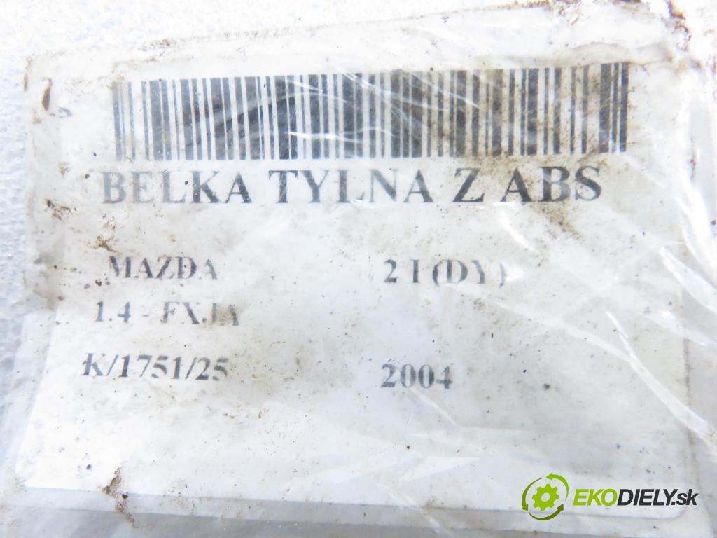 MAZDA 2 (DY) HB 2004 59,00 1.4 - FXJA 1388,00 Výstuha zadná ABS