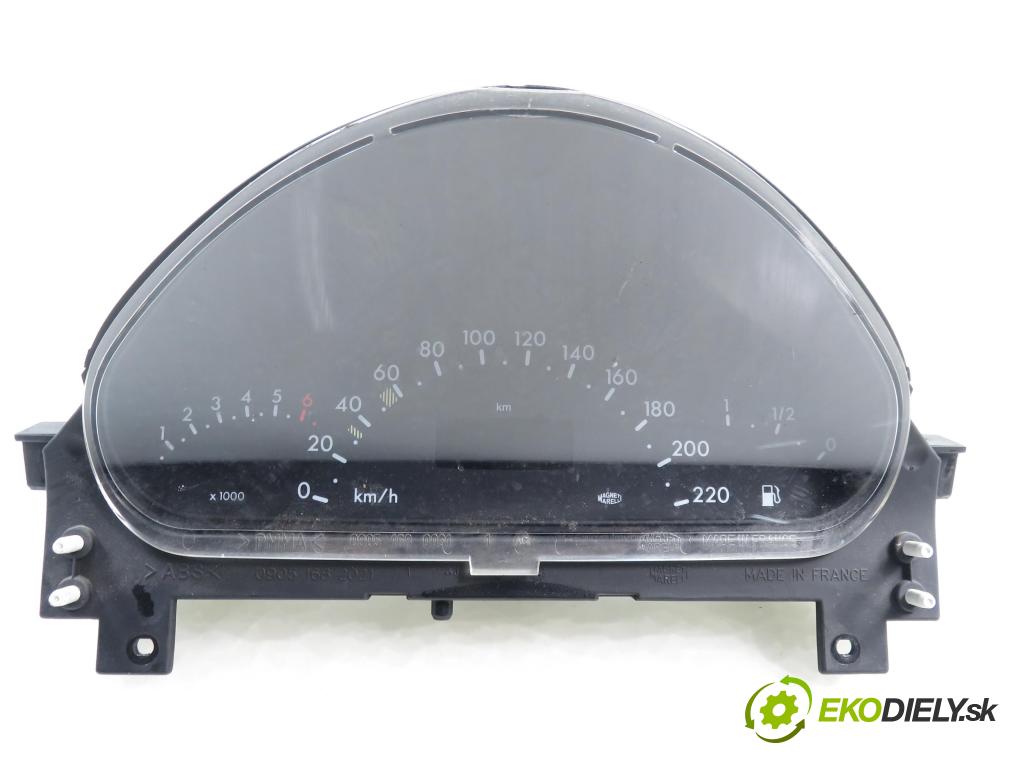 MERCEDES-BENZ KLASA A (W168) HB 2000 75,00 1.6 102 A 160  M 166.960 1598,00 prístrojovka elektrický 09052689902