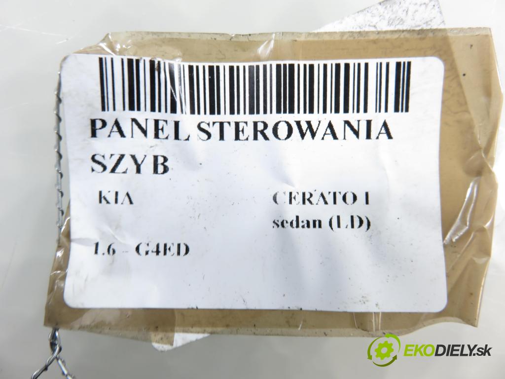 KIA CERATO I sedan (LD) SEDAN 2006 0,00 1.6 - G4ED 1599,00 Panel ovládaní oken 621W05560
