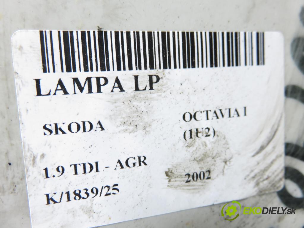 SKODA OCTAVIA I (1U2) LIFTBACK 2002 66,00 1.9 TDI 90- AGR 1896,00 Svetlo LP 1U1941015E
