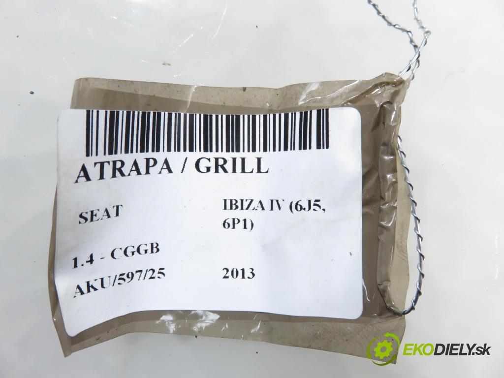 SEAT IBIZA IV (6J5, 6P1) HB 2013 63,00 1.4 - CGGB 1390,00 Mriežka / maska BRAJ